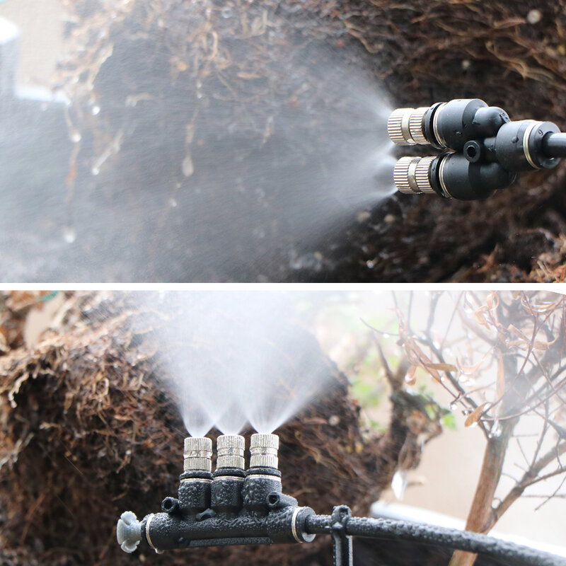 5-type 0.15-0.8mm Low-pressure Misting Nozzles Quick Insert Slip Lock DIY Fine Atomization Sprayer Garden Irrigation Accessories