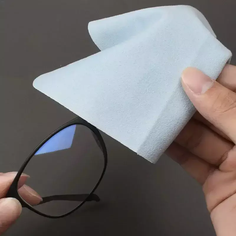 1-100 Stück 13x13cm Brille sauberes Tuch Mikro faser reiniger Reinigungs tuch für Telefon Bildschirm Kamera Sonnenbrille Stoff Farbe zufällig