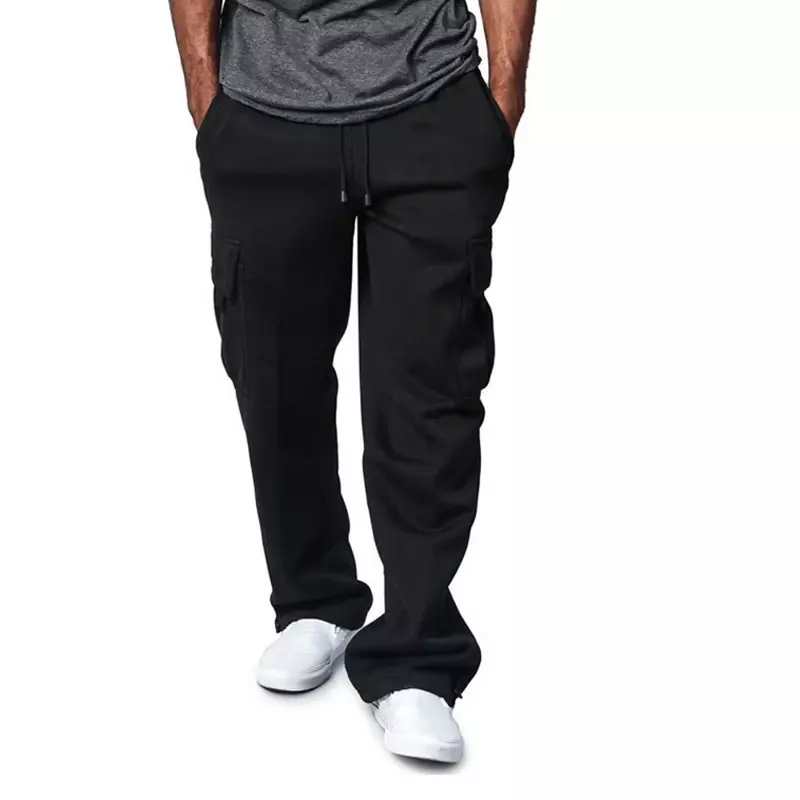 Męskie joggery w jednolitym kolorze odzież sportowa z dzianiny sportowe spodnie Cargo Techwear spodnie dresowe męskie sportowe Oversize spodnie Homme