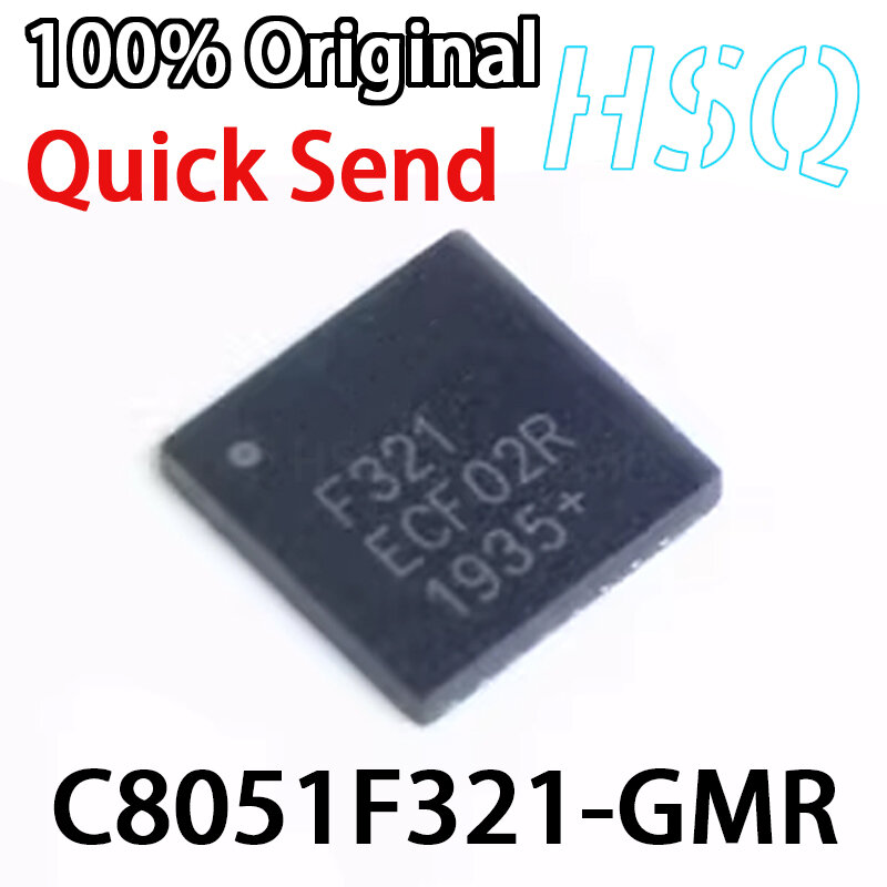 1 buah layar C8051F321-GMR baru dicetak F321 QFN28 kontroler mikro Chip MCU