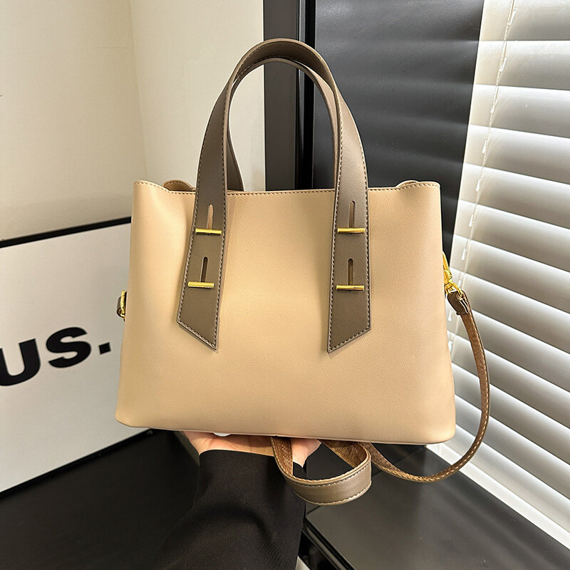 Tas pundak komuter wanita, tas bahu kapasitas besar gaya Diana tas selempang bahu tunggal desainer