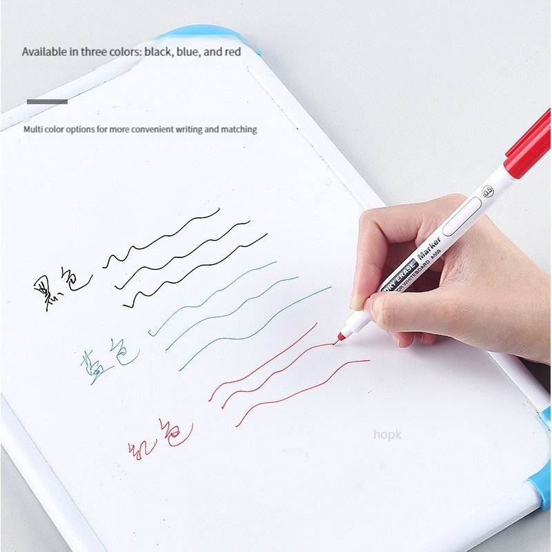 4 Pcs/set 0.5/0.7mm Dry Erase Whiteboard Markers Pens Erasable Pen Office School Stationery Extra Fine Tip Classroom Supplies