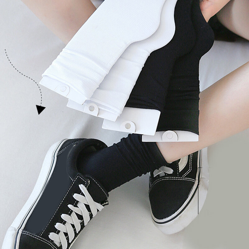 무릎 길이 나일론 양말 Jk 실크 패션 대학 스타일 1 켤레, 얇은 느슨한 양말, 종아리 튜브 여름 보라색 양말