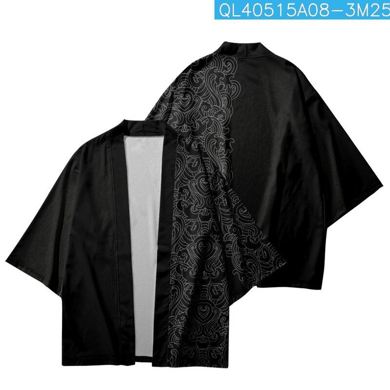 Кимоно для мужчин и женщин, винтажный традиционный кардиган с принтом, юката, модная азиатская одежда для косплея