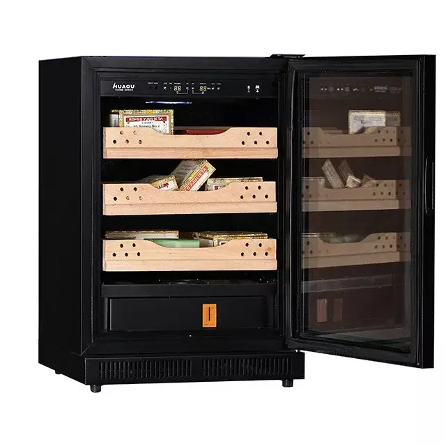 Mini réfrigérateur à cigares, humidificateur à cigares bon marché, température et humidité constantes, zone unique à vendre, 150L, 600
