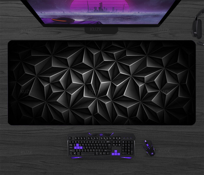Nouveau tapis de souris de jeu HD, tapis de clavier XXL, polymère de bureau Gamer, caoutchouc naturel souple, anti-ald, tapis de souris d'ordinateur