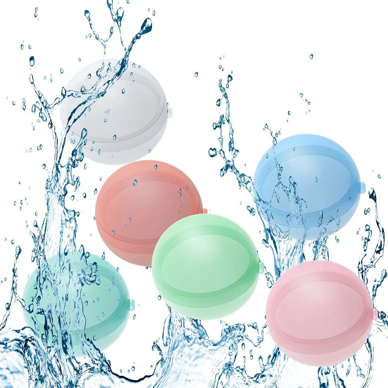 Palloncini d'acqua da 30 pezzi palloncini d'acqua riutilizzabili riutilizzabili riempimento rapido bomba d'acqua autosigillante palline Splash per piscina per bambini