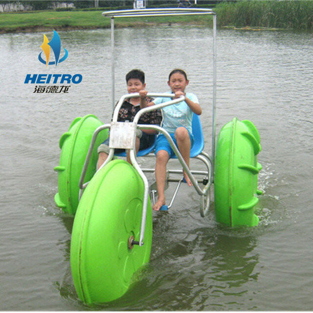 Vendita calda water bike pedal boat 3 grandi ruote water bike water trike
