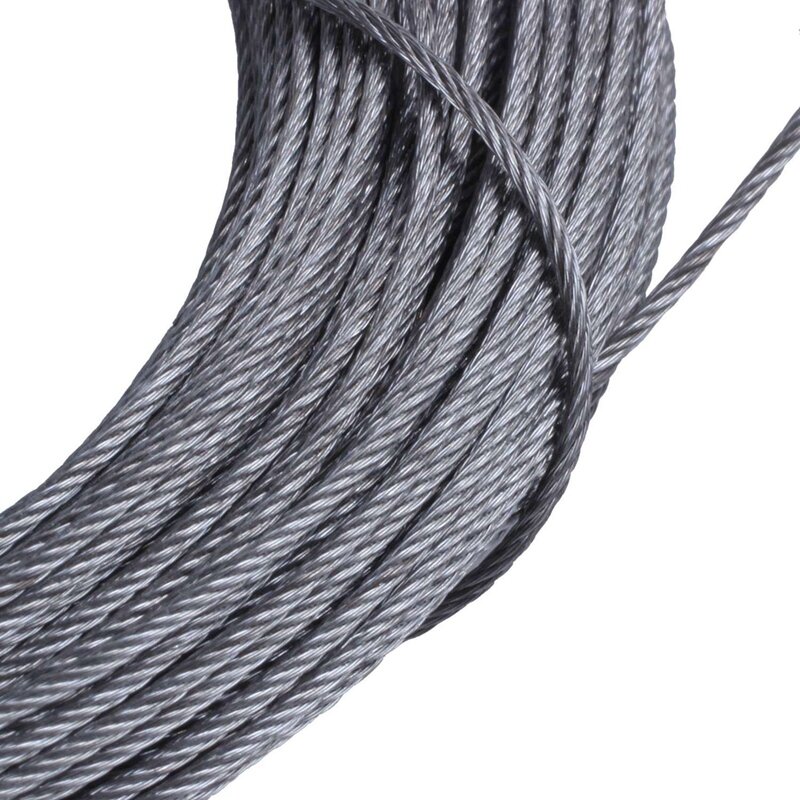 Promotion! 6X STAINLESS Steel Wire Rope Cable Rigging Extra, Length:15M Diameter:1.0Mm