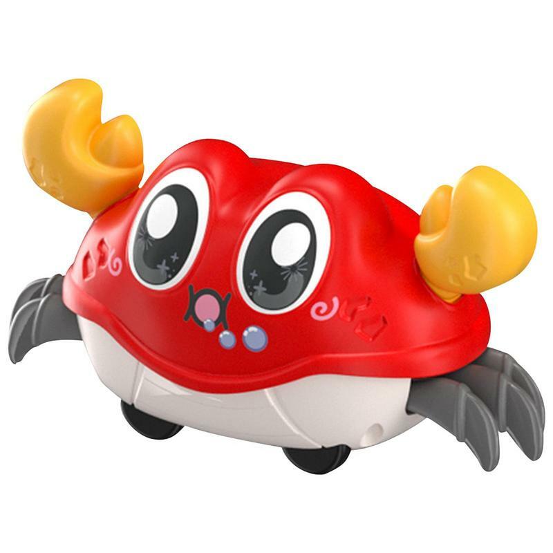 Pełzający krab dla uroczego pełzającego kraba zabawka dla dziecka interaktywne spacery tańcząca zabawka zabawy dla niemowląt prezent urodzinowy dla ponad 3