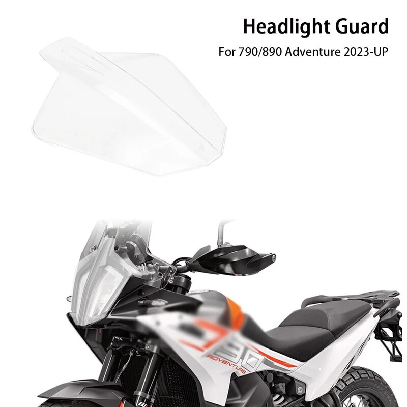 Acrílico Headlight Protector for Adventure ADV, Guarda Lense Capa, Acessórios da motocicleta, 790, 890, 2023, 2024, Novo