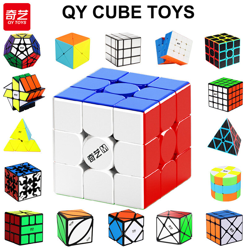Qiyi รูบิคมหัศจรรย์3x3 2 4x4 5x5 SQ1กระจกเสี้ยม3 × 3ปริศนาความเร็วระดับมืออาชีพพิเศษ3x3x3x3ของเล่นเด็กลูกบาศก์มายากล