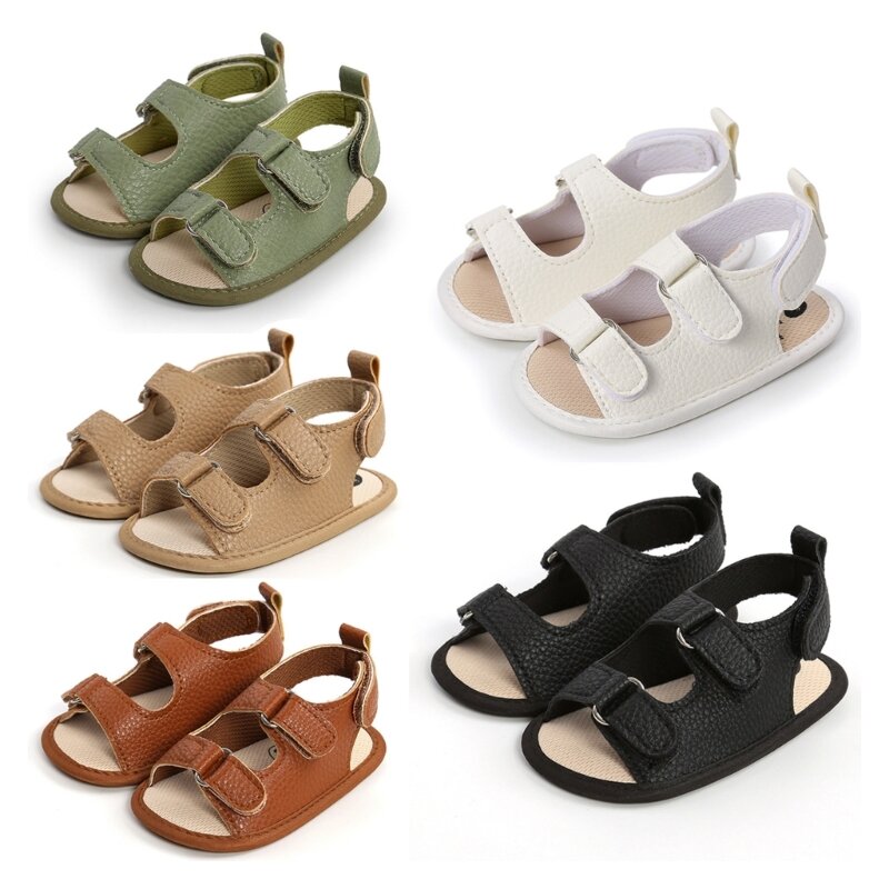 F62D Soft-Sole First Walker Shoes for Baby 0-2Y Toddler Prewalker Summer Sandal Shoes