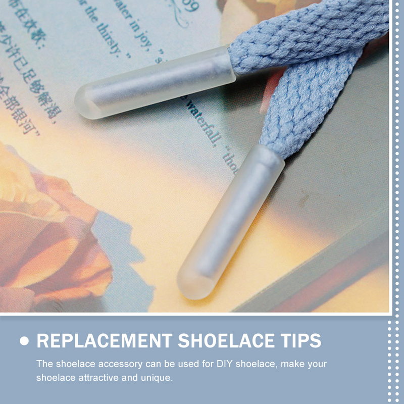 8 Pcs Shoelace Head Ends Tips Shoelaces Luminous DIY Plastic Repair Accessories Shoe Laces