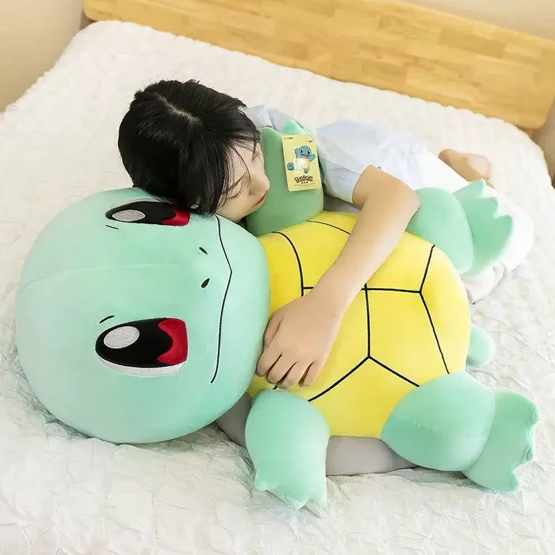 Squirtle pluszowa lalka Big Size Pokemon pluszowe zabawki Kawaii nadziewane zabawki śliczne żółw poduszka świąteczne zabawki prezentowe dla dzieci