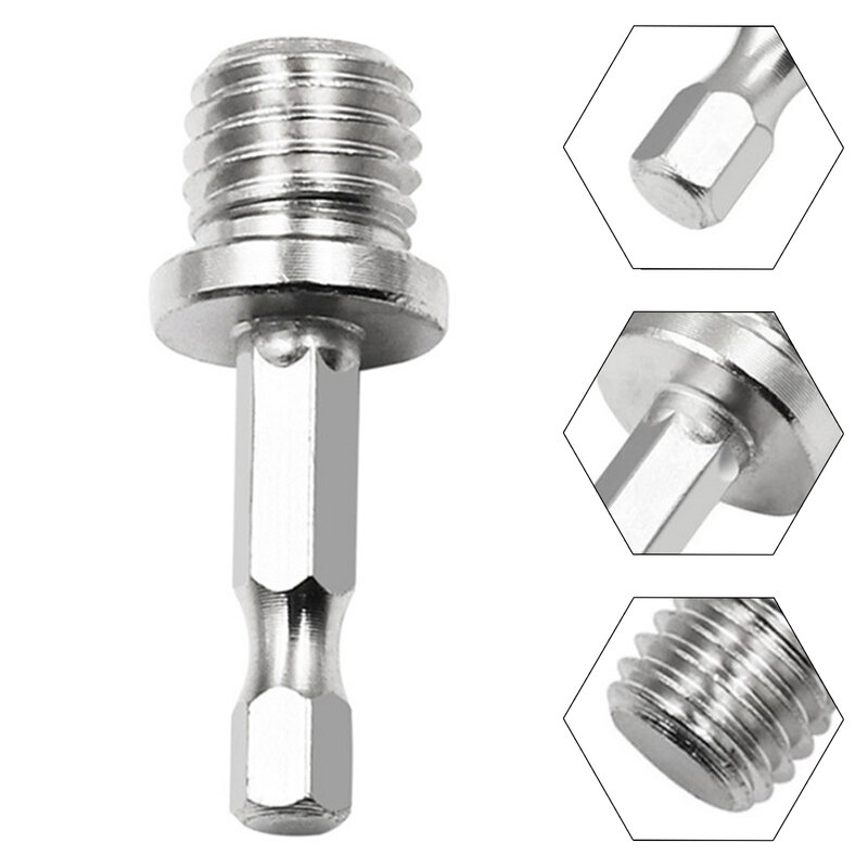 Drill Adapter Hex Connecting Rod Adapter Hand Drill To Polisher Drill Chuck M14 Angle Mill Connection Rod Power Tool Accessories