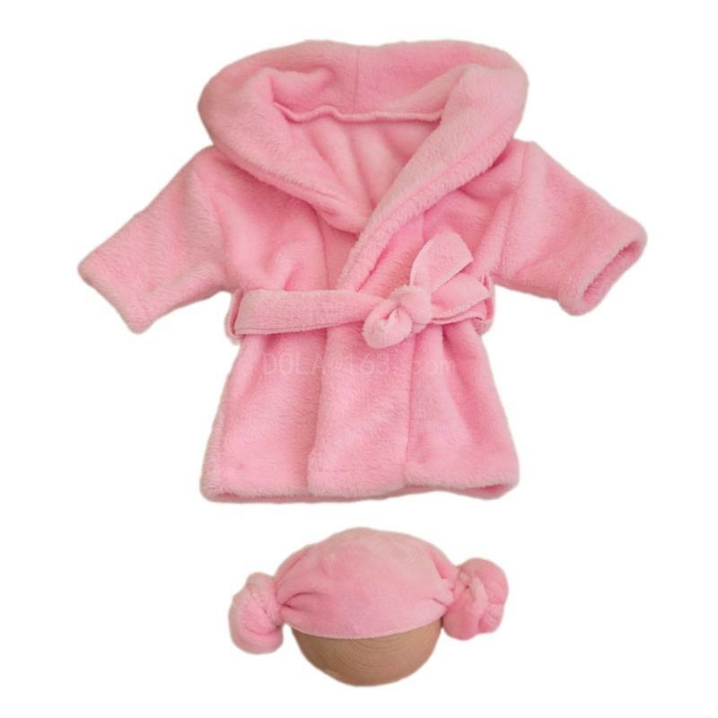 Costume photographie pour nouveau-né, peignoir respirant réglable pour bébé, serviette tête, vêtements Photo, tenues