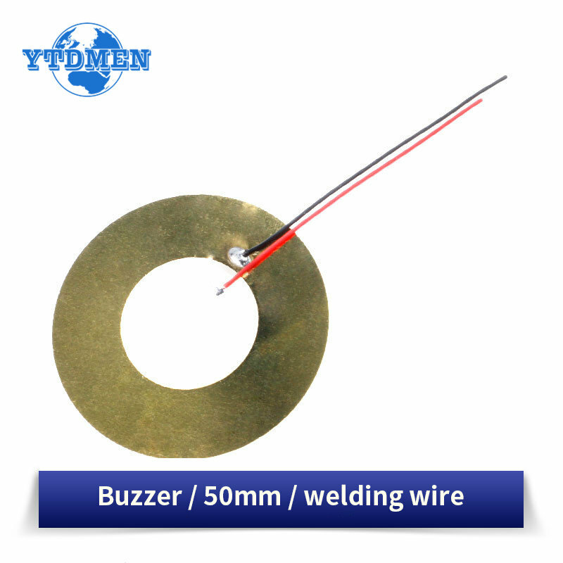 Plaque de plaquette piézoélectrique en céramique pour haut-parleur Buzzer, diamètre de l'élément 12mm, 15mm, 18mm, 20mm, 27mm, 35mm, 50mm, 5/10 pièces