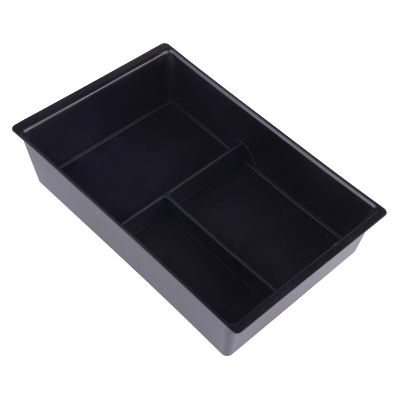 Center Console Armrest Storage Organizer Tidying Tray Box Black Plastic Fit For Chery Omoda 5 2021 2022 2023