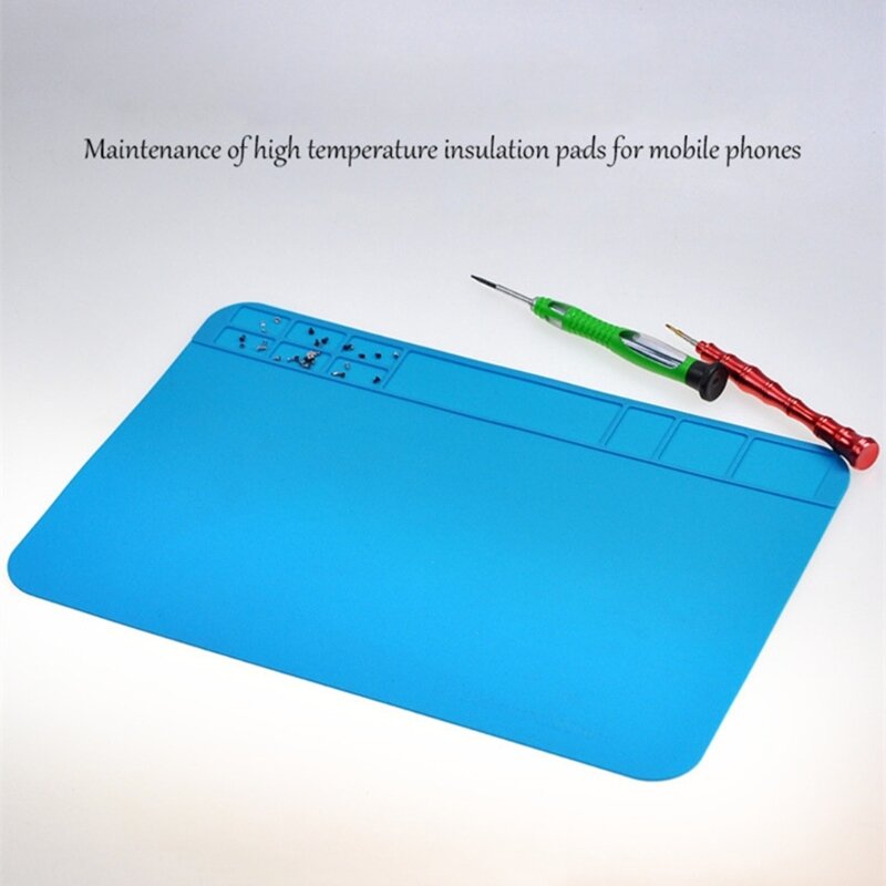 Insulation Silicone Soldering Repair Mat Heat Resistant Work Pad for Phone Dropship