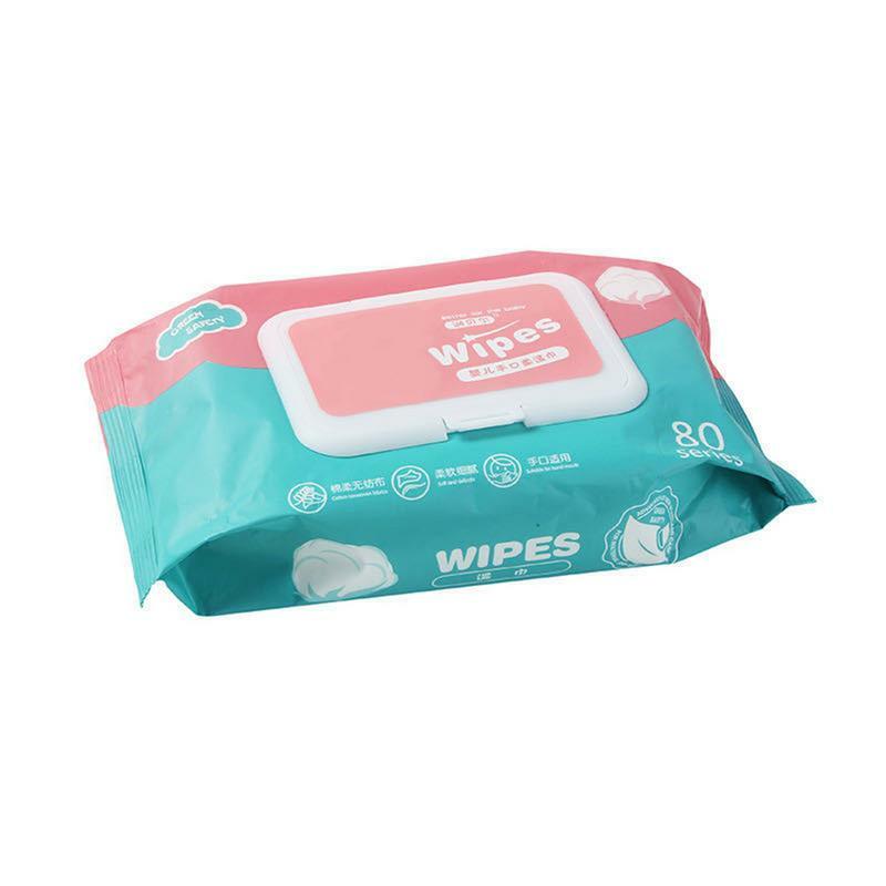 Hand Wipes For Kids 80pcs Toddler Mouth Soft Wipes Skin-Friendly Wipes With Purified Water For Travelling Breast Feeding