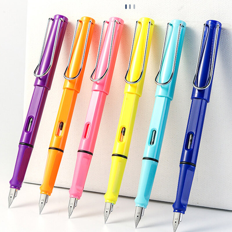 Ручка перьевая в форме макарона, 0,38 мм, чернила с ультратонким наконечником, Офисная и школьная Ручка для письма, 1 шт.