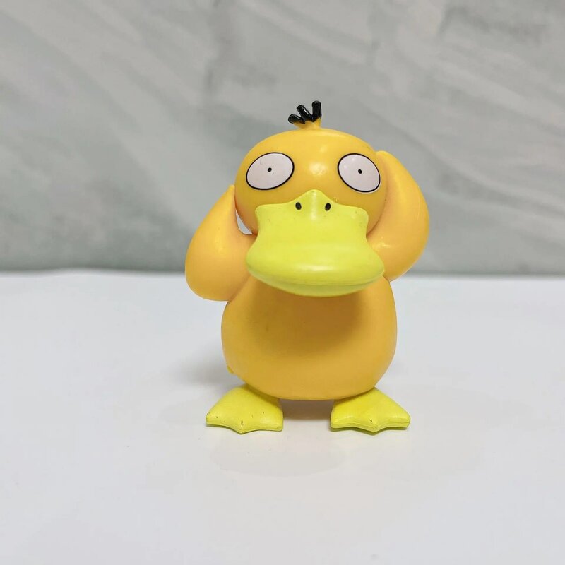 Pokémon Action Figure Toy para Crianças, Pikachu PVC Decoração Do Bolo, Squirtle Enfeites De Carro, Modelo Psyduck, Aniversário e Presentes De Natal, 6 Pçs/set