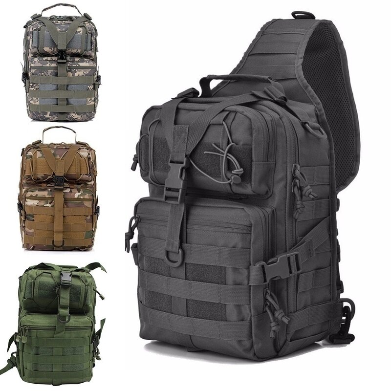 Tas punggung militer, ransel militer, tas selempang, tas ransel tahan air, tas punggung luar ruangan, tas berkemah Hiking, tas bahu pria