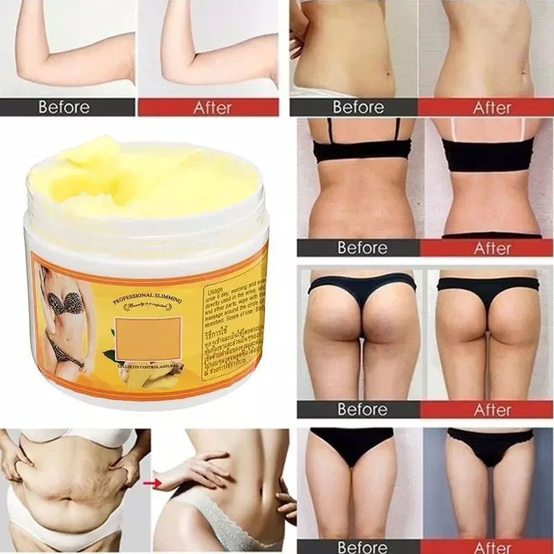 New Body Shaping Gel 2024 Ginger Fat Burning Cream Anti-cellulite Full Body Slimming Weight Loss Massaging Cream Hot Sale 30g