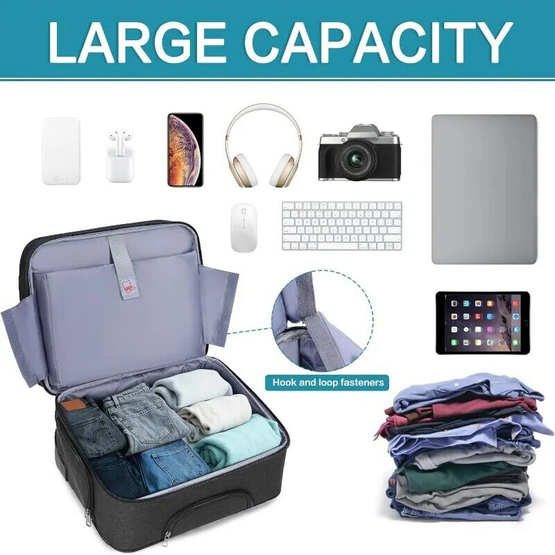 15,6 замок, расширяемый чемодан для ноутбука на 2 колесах с ремнем для работы, путешествий, бизнеса, черный