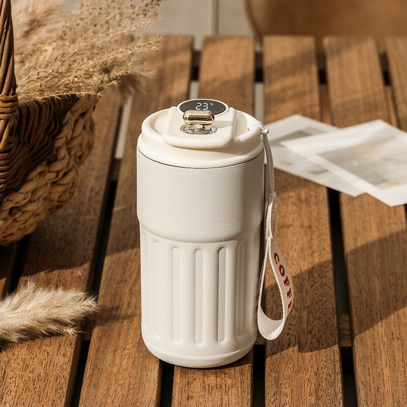 Butelka termosowa Inteligentny wyświetlacz temperatury 316 Kubek próżniowy ze stali nierdzewnej Biurowy kubek do kawy Biznesowy przenośny kubek termiczny