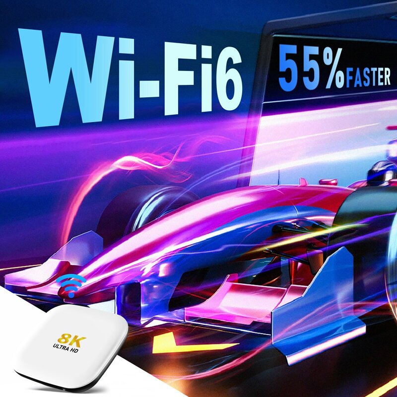 Android TV Box h96max M2 Android 13.0 rk3528 4GB RAM 64GB ROM hỗ trợ wifi6 bt5.0 8K video Set Top TV Box