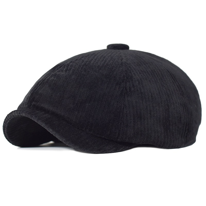 Unisex Spring Autumn Winter Newsboy Caps Men and Women Warm Octagonal Hat for Male Detective Hats Retro Flat Caps