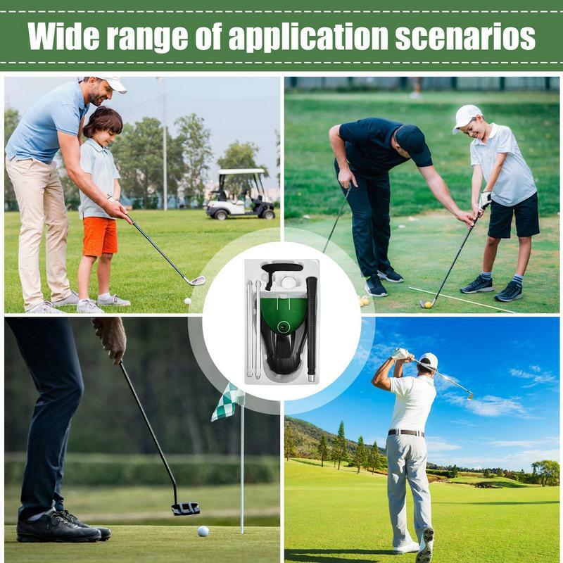 Golf Putter Auto Return Practice Rod For Golf Swing Aluminum Alloy Golf Ball Putting Equipment With Assemble Club And Golf Ball