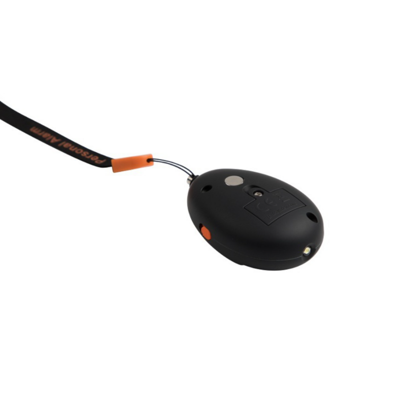 LED Touch Sensor allarme personale portachiavi argento residenziale induzione magnetica donne autodifesa 125dB Hotal maniglia della porta allarmi
