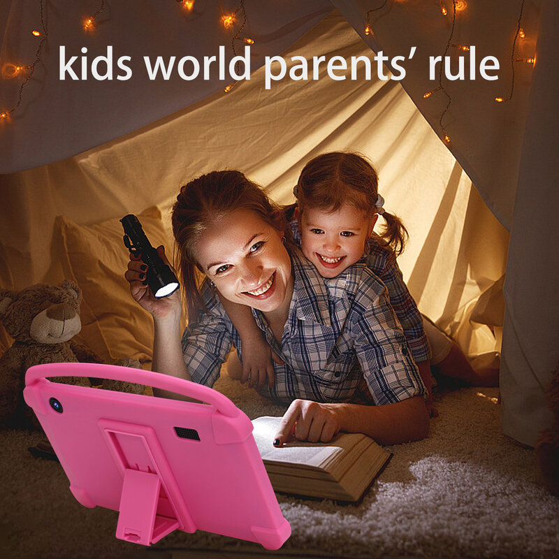 جهاز لوحي QPS-Android 12 للأطفال ، 7 بوصة ، mAh ، 2 جيجابايت ، 32 جيجابايت ROM ، WiFi ، رباعي النواة ، Q1K