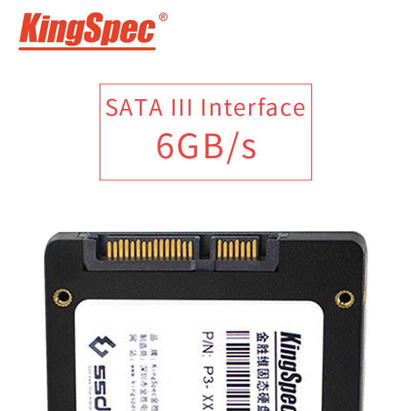 Kingspec SSD 2.5 Pulgadas SATA3 SSD 2TB 4TB 256GB 512GB Disco Duro Sólido Interno SATA SSD 128GB 1TB para Laptop SSD Accesorios de Almacenamiento de Computadora Disco Duro Hdd P3 P4