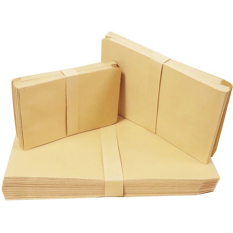 Желтый конверт без надписей, оптовая продажа, плотный конверт из крафт-бумаги формата А4, конверт для счета-фактуры, пакет из крафт-бумаги с фиксированной печатью