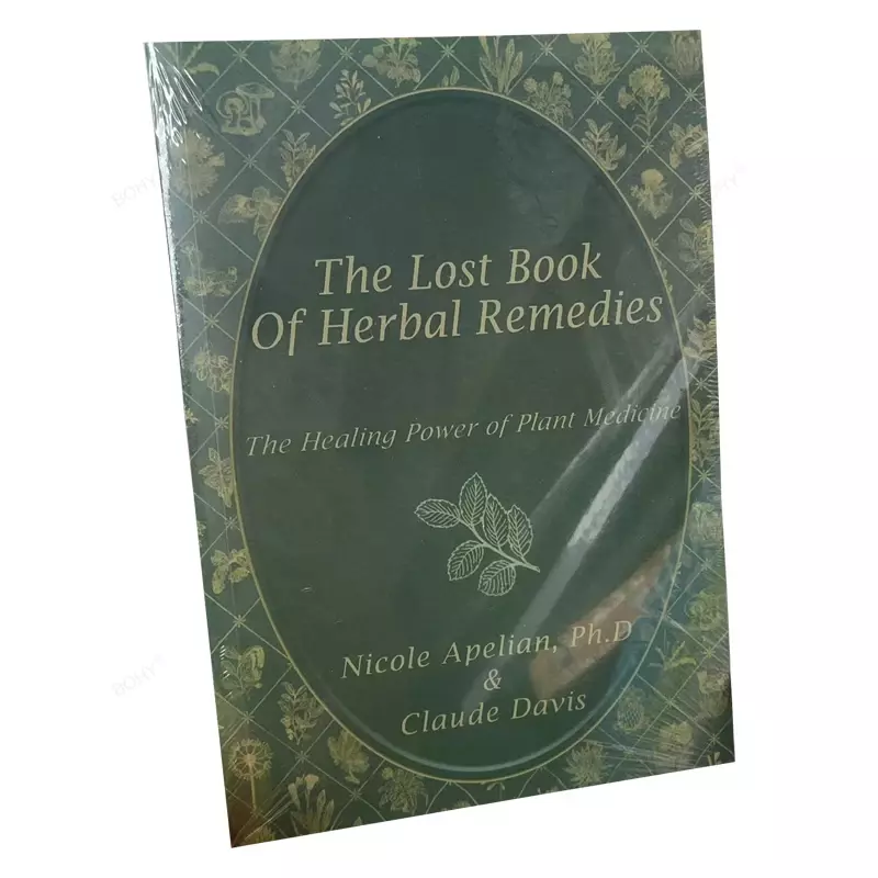 الكتاب المفقود للعلاجات العشبية ، قوة الشفاء للطب النباتي ، الصفحات الداخلية الملونة ، غلاف ورقي