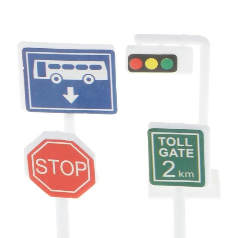 2X 28 set di segnaletica stradale inglese segnaletica stradale Playset giochi di imitazione