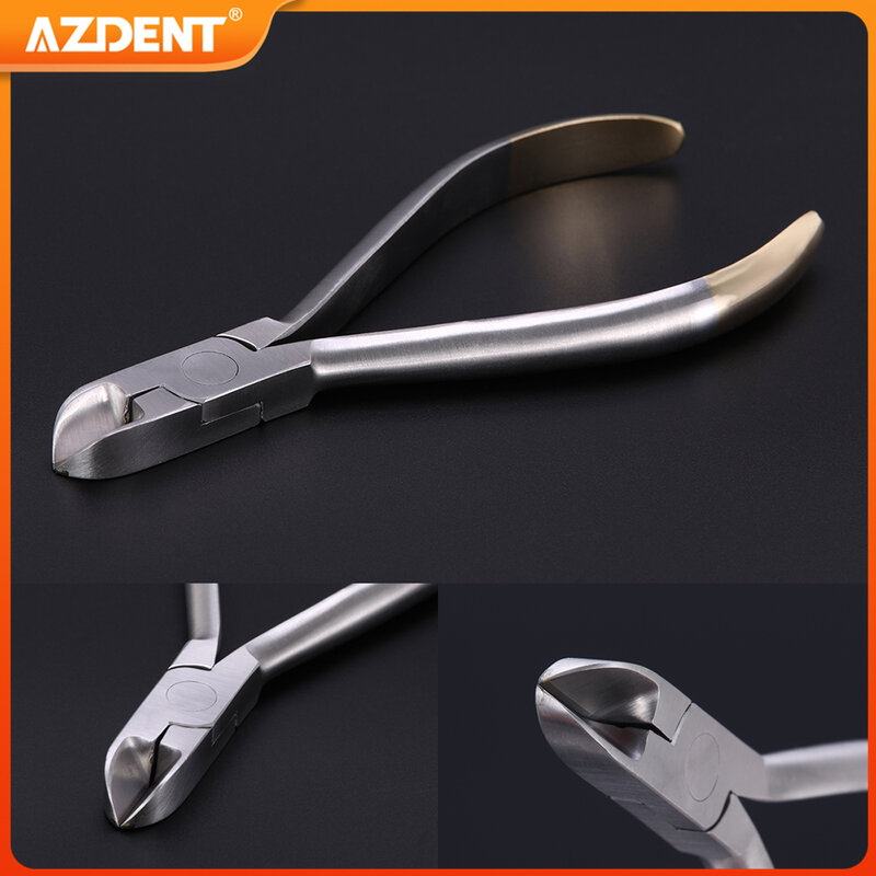 Стоматологические Ортодонтические Плоскогубцы AZDENT, стоматологический базовый инструмент для стоматологов, Дистальный концевой резак