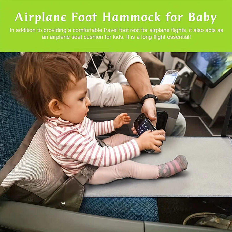 Peuter Vliegtuig Voetsteun Vliegtuig Stoel Extender Mat Draagbare Reis Bed Hangmat Voor Kinderen In Het Vliegtuig