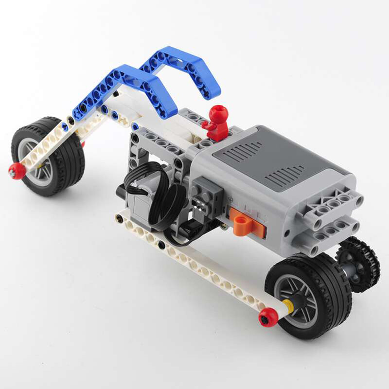 Technical MOC Motorcycle Set Bricks Kit AA Battery Box M Motor Compatible with legoeds Building Blocks 8883 8881 Power Group Toy