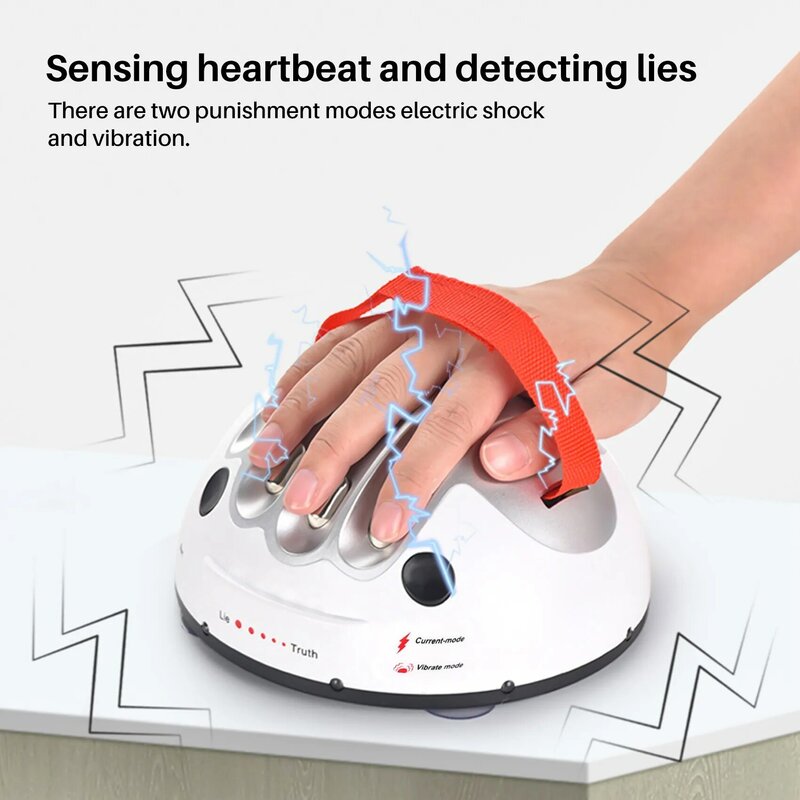 Polygraph Test Tricky Lie Detector Shocking Liar Funny Adjustable Adult Micro-Truth Party Game Consoles Gifts Toy