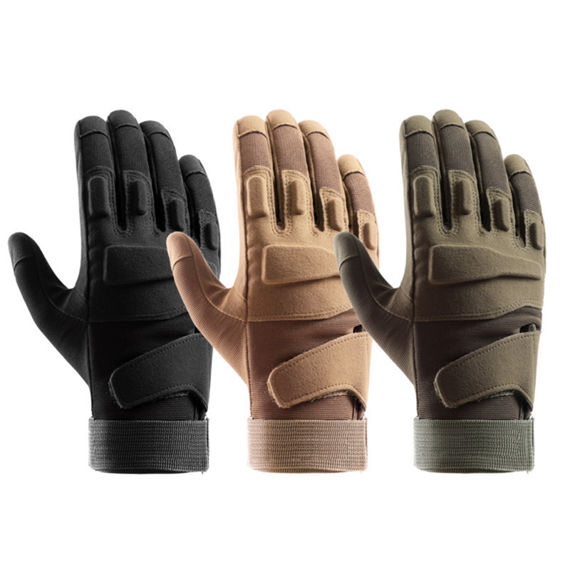 Guantes de motocicleta tácticos militares para hombres, guantes de protección de nudillos de caza, guantes deportivos de dedo completo, guantes de ciclismo
