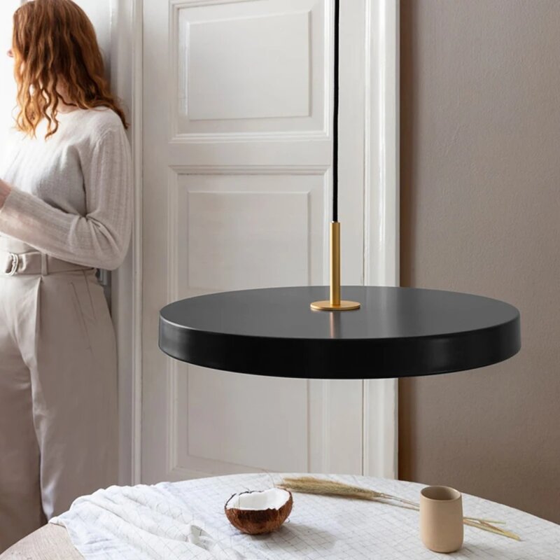 UFO Metal Led Pendant Light Modern Art Design Suspension Round Indoor Hanging Lamp Nordic Kitchen Dining Living Room Home Decor