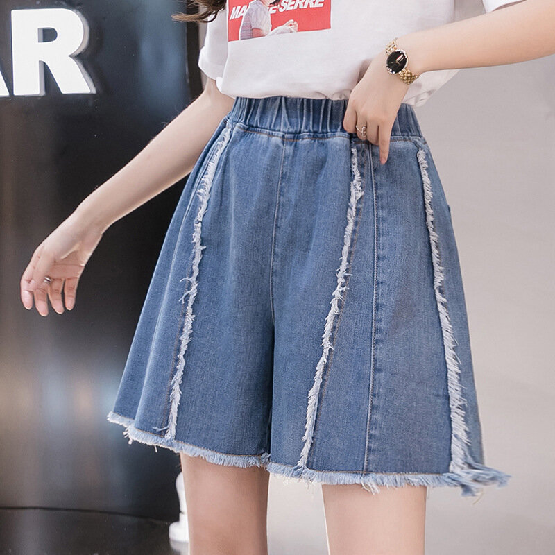 Shorts Women Open crotchThe Outdoor Sex Love Pants 2022 Spring and Summer Bull-puncher skirt Fashion High-waisted Fur Edge Hundr
