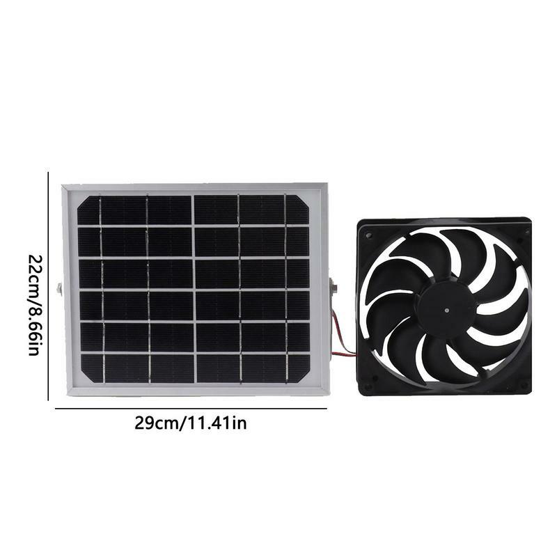 Solar Panel Fan Kit Solar Panel Ventilation Fan Space Saving Indoor Exhaust Supplies For Warehouses Garages Kitchens Bathrooms