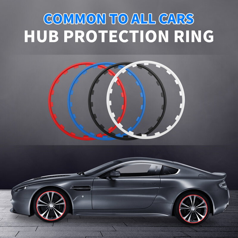 4PCS 16/17/18/19/20inch Car Rims Ring Protectors Vehicle Wheel Rims Guard Strips for Ssangyong Volvo Mercedes-Benz Nissan Ford