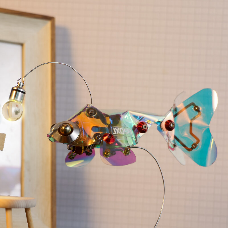 Patung ubur-ubur hiburan olahraga tembus cahaya, mainan Archer 3D DIY Dekorasi Set mainan hadiah siswa ikan setan lentera ikan